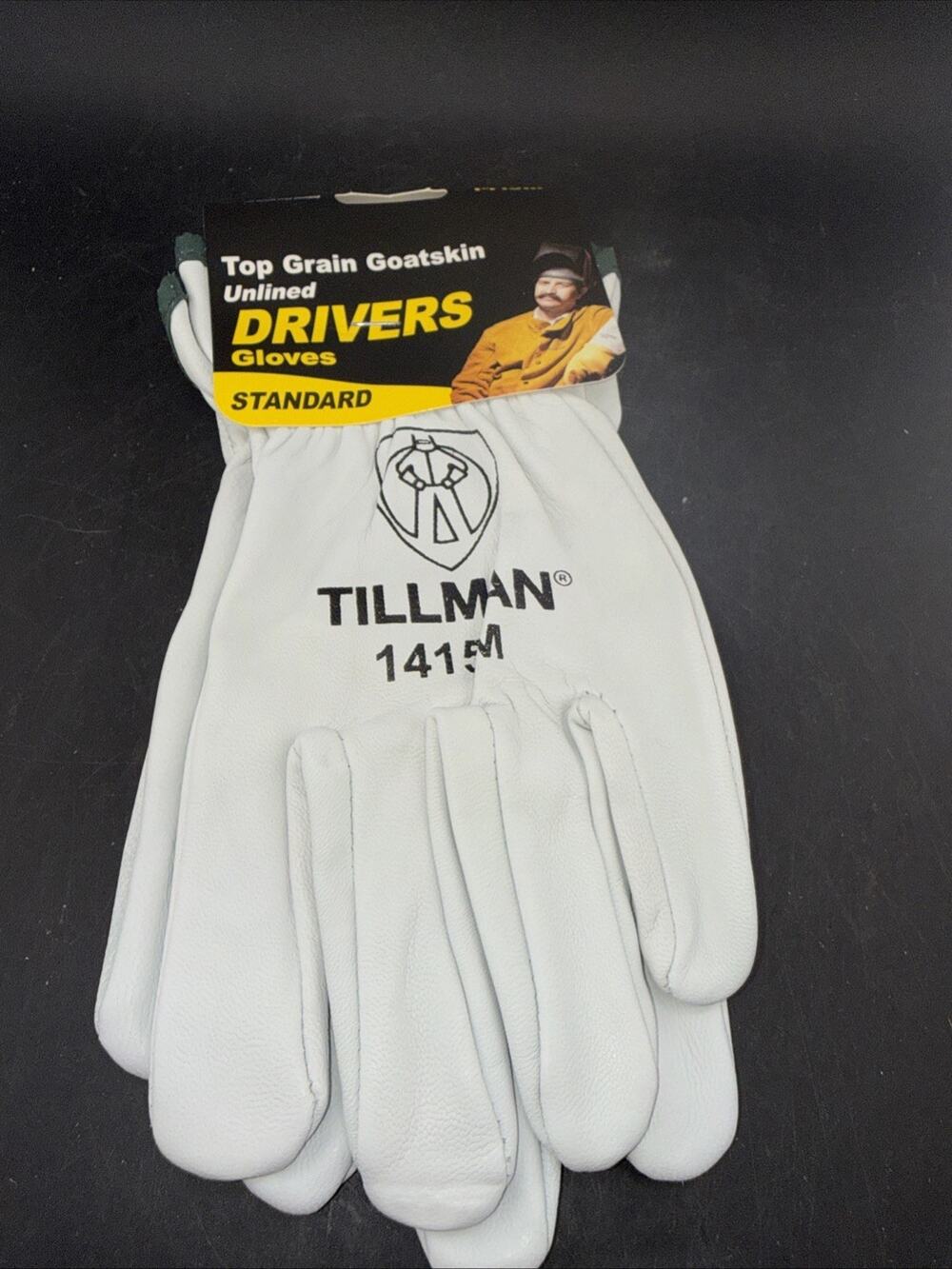 Tillman 1415M Goatskin Driver Work Gloves Medium Unlined Leather New